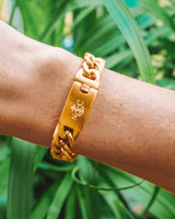 Signature Curb Chain Logo Bracelet - Naut & Chain