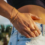 Gold Paperclip Bracelet - Naut & Chain