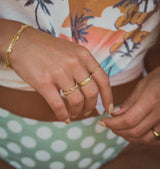 Positive Space Ring - Naut & Chain