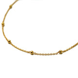 Beaded Anklet - Naut & Chain