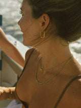 Linq Hoop Earrings - Naut & Chain