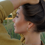 Sea Pebble Hoop Earrings - Naut & Chain