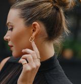 Linq Hoop Earrings - Naut & Chain
