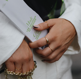 Diamond Stripe Dome Ring - Naut & Chain