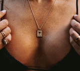 Palm Tree Tag Necklace - Naut & Chain