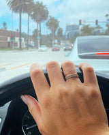 Sterling Silver Wave Ring - Naut & Chain