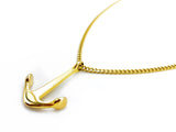 Gold Admiralty Anchor Necklace - Naut & Chain