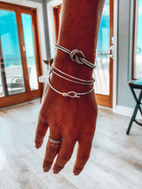 Sterling Silver Wave Ring - Naut & Chain