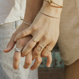 Chevron Ring - Naut & Chain