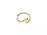 Gold Wave Ring - Naut & Chain