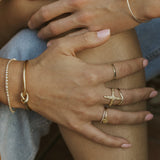Chevron Ring - Naut & Chain