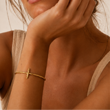 Naut & Chain driftwood cuff bracelet with natural wood texture and handcrafted design, stylish accessory for everyday wear.