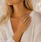 Naut & Chain Shoreline Cuff Ring featuring a sleek, textured band with a modern, minimalist design for stylish wear.