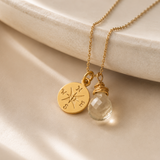 Compass Charm Necklace - Naut & Chain
