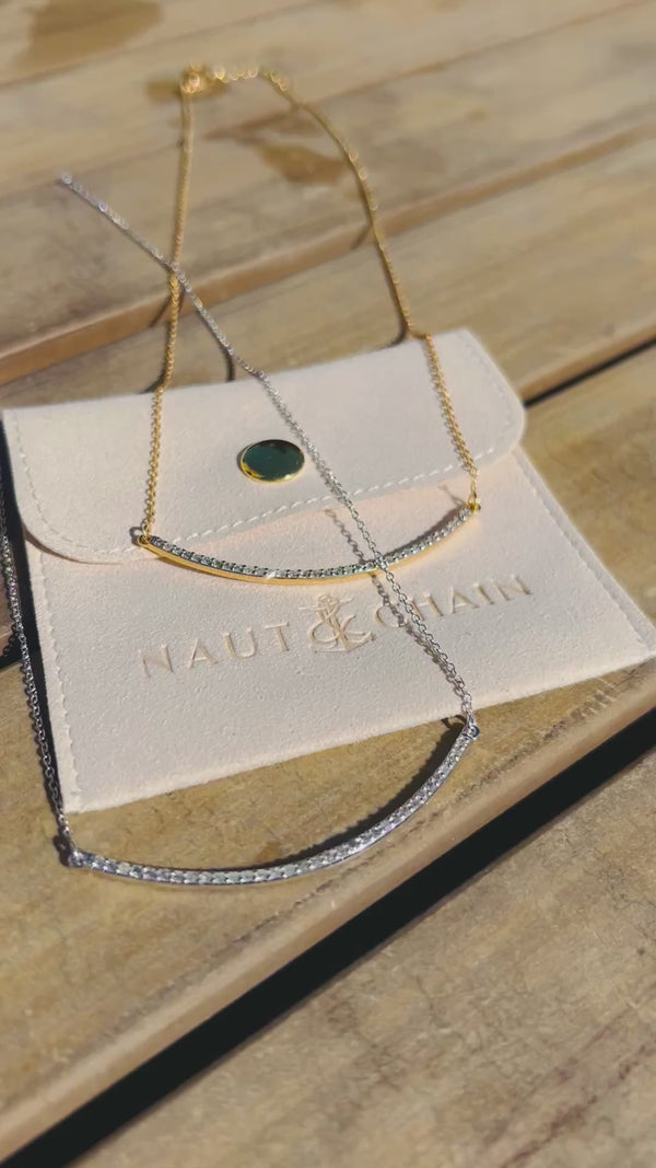 Diamond Bar Necklace