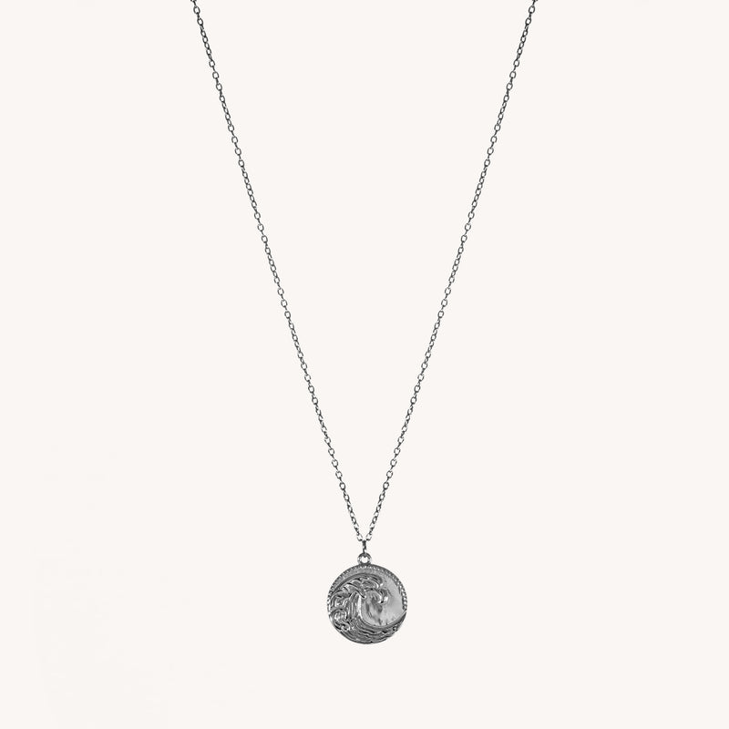 Wave Coin Necklace