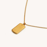 Naut & Chain Tag Necklace